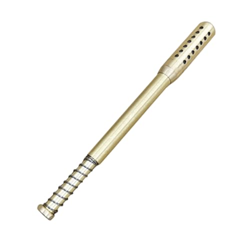 NOLITOY Moxibustion Stick Moxas Rod Pure Moxa Columns Guasha Tool for Face Moxa Pusher Moxa Stick Burner Holder Massage Moxa Rod Body Warm Moxibustion Rods Moxibustion Kit Brass Golden