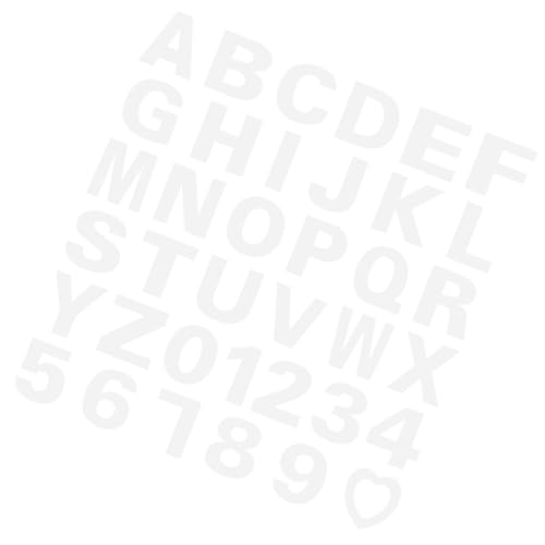 Ipetboom 37pcs Alphabet Number Cake Stencils Reusable DIY Cake Molds for Creative Decorating for Birthdays Weddings Festivals Made of Safe Pet Material