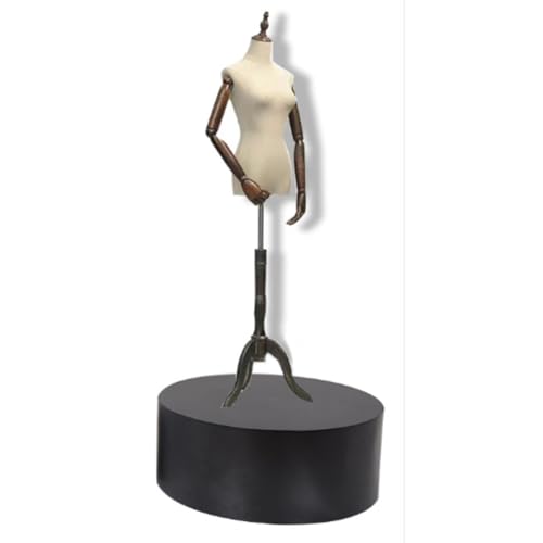 DCYEQRQ Display Risers for Clothing Store & Boutiques & Bridal Shop, Cylinder Pedestal Stands Boxes Platform Base Plinths for Mannequin/Shoe/Bags/Figures Show (Black 15.7x7.9in/40x20c