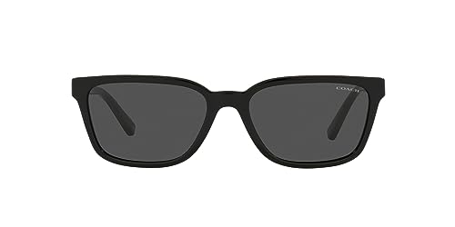 Coach Men's Hc8328u Universal Fit Rectangular Sunglasses