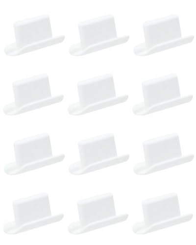 12-Pack NXVX Dust Plugs, Lightning Port Covers Compatible with iPhone 14, 13, 12, 11 Series and More, Protects Charging Port from Dust and Debris, Includes Storage Case (White Dust Plugs)