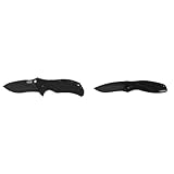 Zero Tolerance 0350 Folding Pocket Knife; 3.25” S30V Stainless Steel Blade & Kershaw Blur Black (1670BLK) Everyday Carry Pocketknife, 3.4 inch Stainless Steel Drop Point Blade