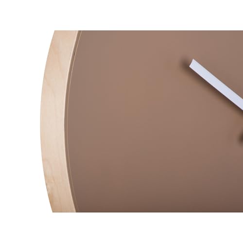Horloge murale Colour Splash Brown pendule design marron