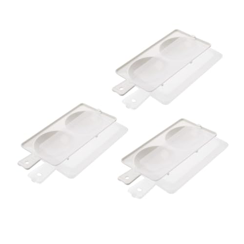 Cabilock 3sets Microwave Steamer Molds Food Grade for Easy Breakfast Cooking Compact Kitchen Supplies