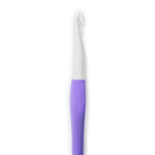 Clover 10mm Purple Plastic Crochet Hook CL1057