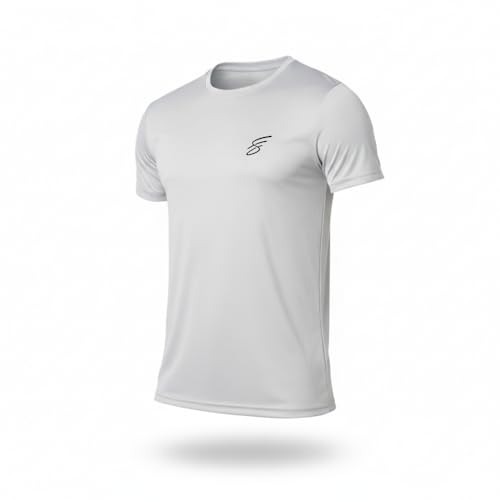 Image of Round Neck Moisture Absorbing Performance Half Sleeve Slim Fit T-Shirt for Men | Quick Dry Technology | Light Weight & Breathable Fabric | Ideal for Indoor & Outdoor Physical Activity