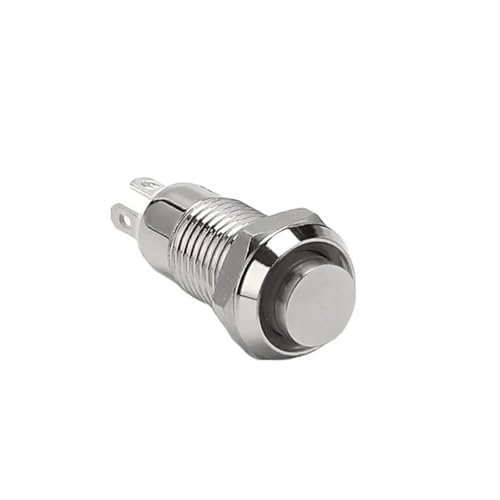 Botón pulsador de encendido para ordenador de coche e iluminación empotrada de 10 mm 2