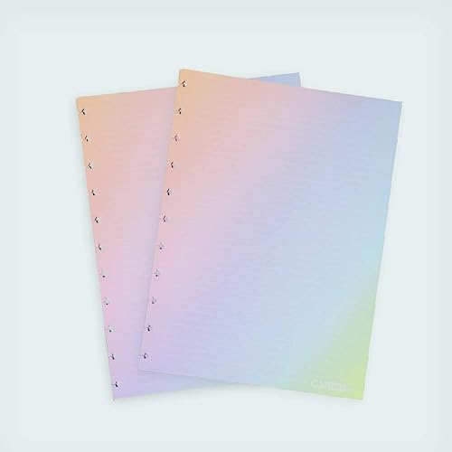 Bloco refil grande Rainbow pautado branca 120g com 30 folhas CIRG4023 Caderno Inteligente