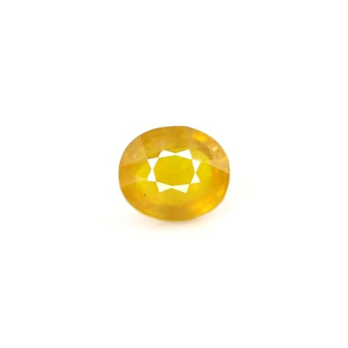 Saphir jaune naturel ovale pour créer votre bague de fiançailles personnalisée