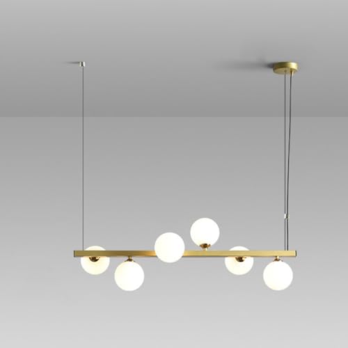 Suspension réglable globe en verre pour corriger les plafonds bas