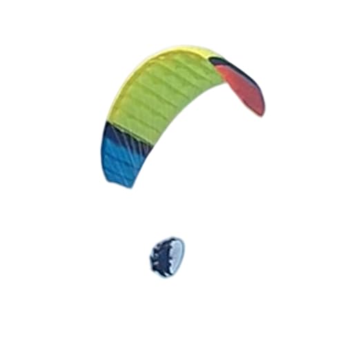 PLAYBUDDY 2.4G RC Electric Stunt Mini Paraglider Model, High Altitude 1.5m Wingspan Electric RC Nylon Stunt Flight Paraglider Toy Paragliding (Cloth Colour is Random)
