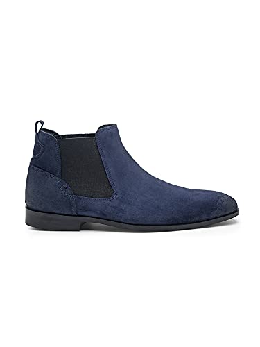 Image of Teakwood Suede Leather Mid Ankle Classic Boots Shoes for Men
