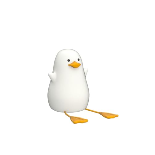 Foto von Lightzz Nachtlicht für Kinder, süße Enten-Nachttischlampe aus Silikon für Kinderzimmer, ABS SIL, Touch-Steuerung, tragbar und wiederaufladbar, dimmbar, Geburtstags-Weihnachtsgeschenke für Jungen und M