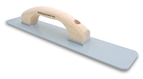 Image of Marshalltown Cast Magnesium Hand Float, 16 Inch x 3-1 /8 Inch, Concrete Float, Concrete Finishing Tool, Provides a Smooth Finish, Wood Handle, Round Handle Style, Assembled in USA, 148RW