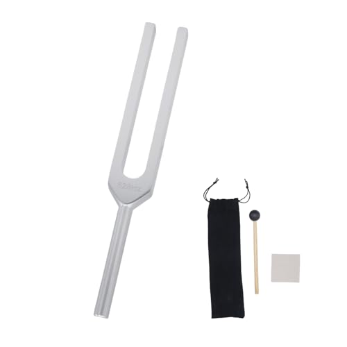 Soundspire 528Hz Tuning Fork, Aluminum with Silicone Hammer & Therapy Kit (Yoga/Meditation Tool)