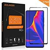 [3-Pack] AOLANDER Huawei Honor 8X Max Screen Protector, [Anti-Scratch][Anti-Fingerprint][Bubble Free] Tempered Glass Screen Protector for Huawei Honor 8X Max (Black)