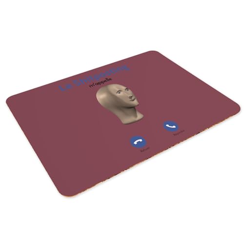 Sets de table en liège rouge grand format napperons souples pour repas - 3