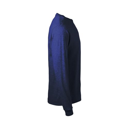 Soffe Mens Long-Sleeve Cotton T-Shirt, Navy, Small