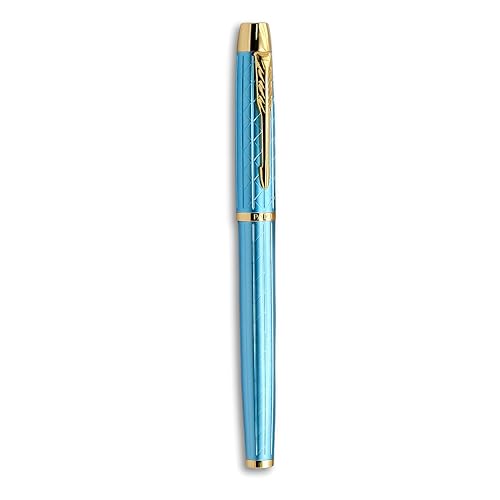 Image of Venti Fountain Pen - Metal Luxury Pen, Schmidt Nib (Medium), Best Pen Gift Set for Men & Women, Professional, Executive, Office, Nice Pens,Return Gift (F116A-Blue)
