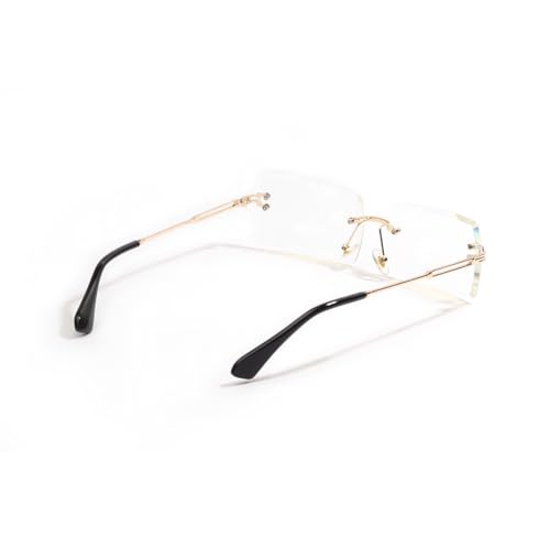 Image of SAM AND MARSHALL HARPER Eyeglass I Light Weight Frames I Rectangle Shape I Sheet Metal Frames I Prescription Friendly I Men & Women