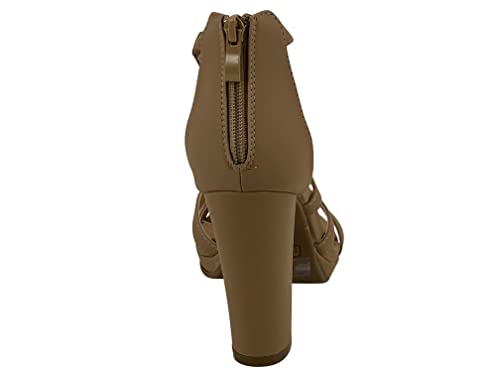 TOP Moda Womens Ankle Strap Open Toe Platform Dressy Formal Strappy Sandal High Heeled Platform Pumps Event Shoes for Women3