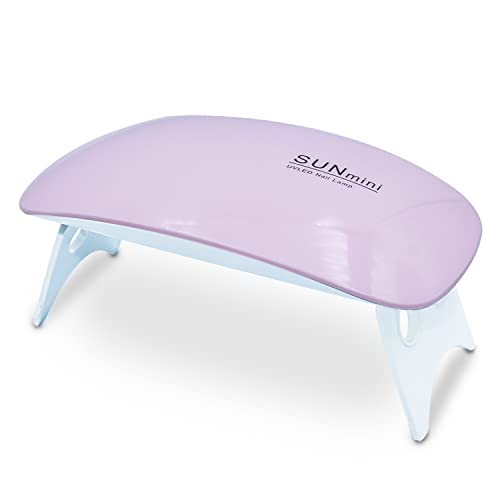 Mini Cabine Led/uv Sun Mini Portátil 6w Unhas Gel Rosa Bivolt