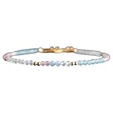 TIAMHANISAN New 2026 Fertility Bracelet Gift With Rose Quartz Moonstone Aiquamarine For Mom To Be, Pregnancy Wish Bracelet, Ivf Bostier Jewelry Fashion Accessories Creative
