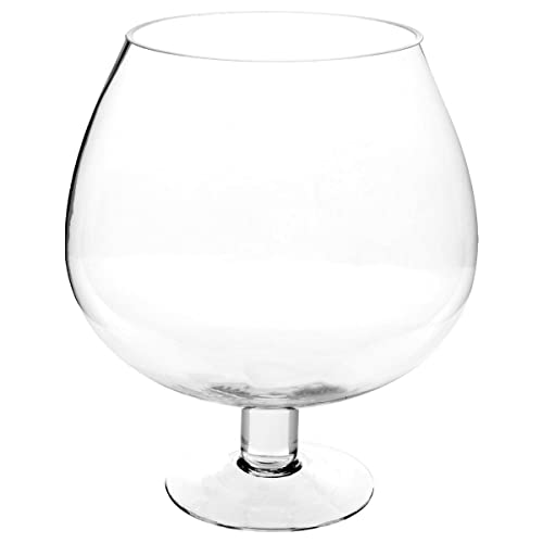 Atmosphera - Vase sur Pied Verre - H24-5 cm