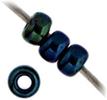 Miyuki Seed Bead 6/0 APX.22g - Blue Opaque Iris Japanese Glass Seed Beads