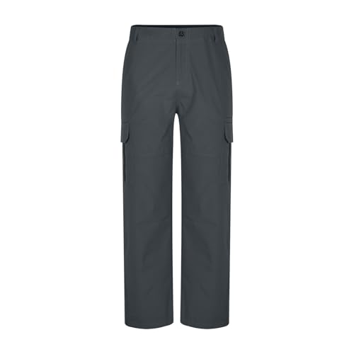 Cargo Pants for Men Casual Straight Leg Sweatpants with Pockets Elastic Waist Baggy Cargo Joggers Work Pants Trousers2