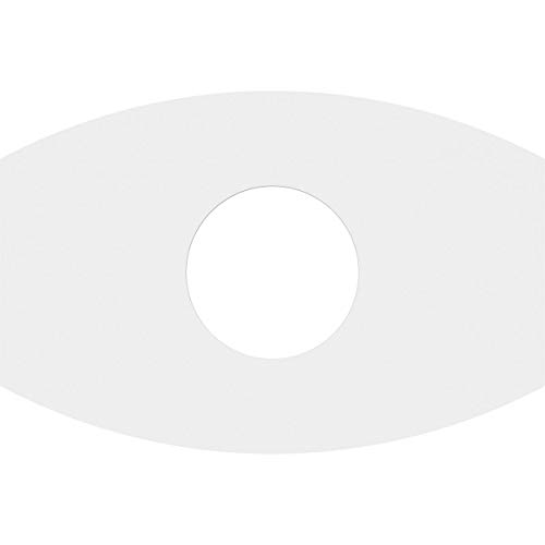 Image of Ekena Millwork CMP22X14KY-07000 Kailey Architectural Grade PVC Contemporary Urethane Ceiling Medallions 22 inchW x 14 5 /8 inchH x 7 inchID x 11 3 /4 inchC x 1 inchP