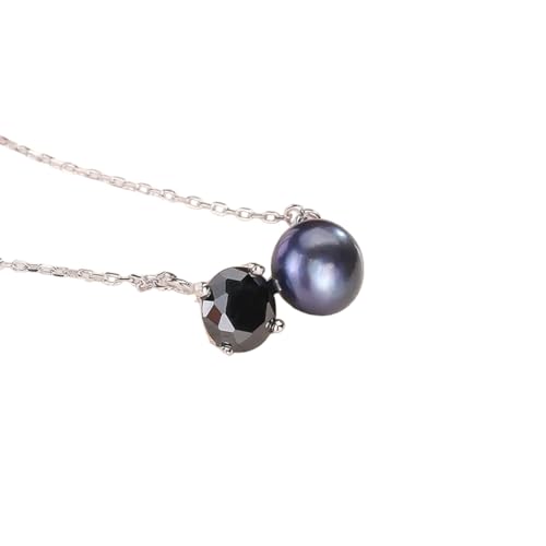 Collier perle obsidienne noire en argent pour sublimer vos tenues de fête et soirées