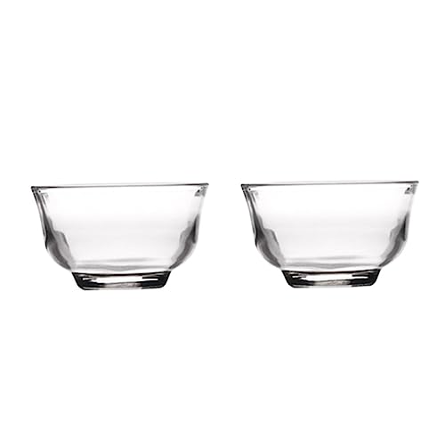 Kichvoe 2pcs Tea Cups Tea Accessories Glass Drinkware High Borosilicate Glass Cup