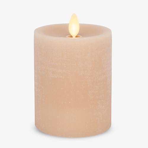Luminara 998415 Flameless Candle Led Pillar Irish Cream Chalky Linen Finish cover
