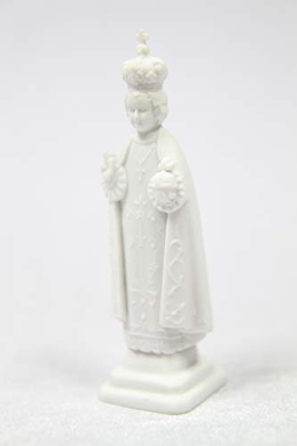 Estatua Infant Jesús de Praga 4.25 pulg Vittoria Italia miniatura 3