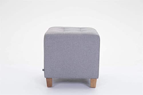 Image of Pouffes Bench Sitting Stool for Living Room Patio Kitchen Bench Puffy Wooden Mudda Ottoman Stools Footstool Pouf.(Gray)