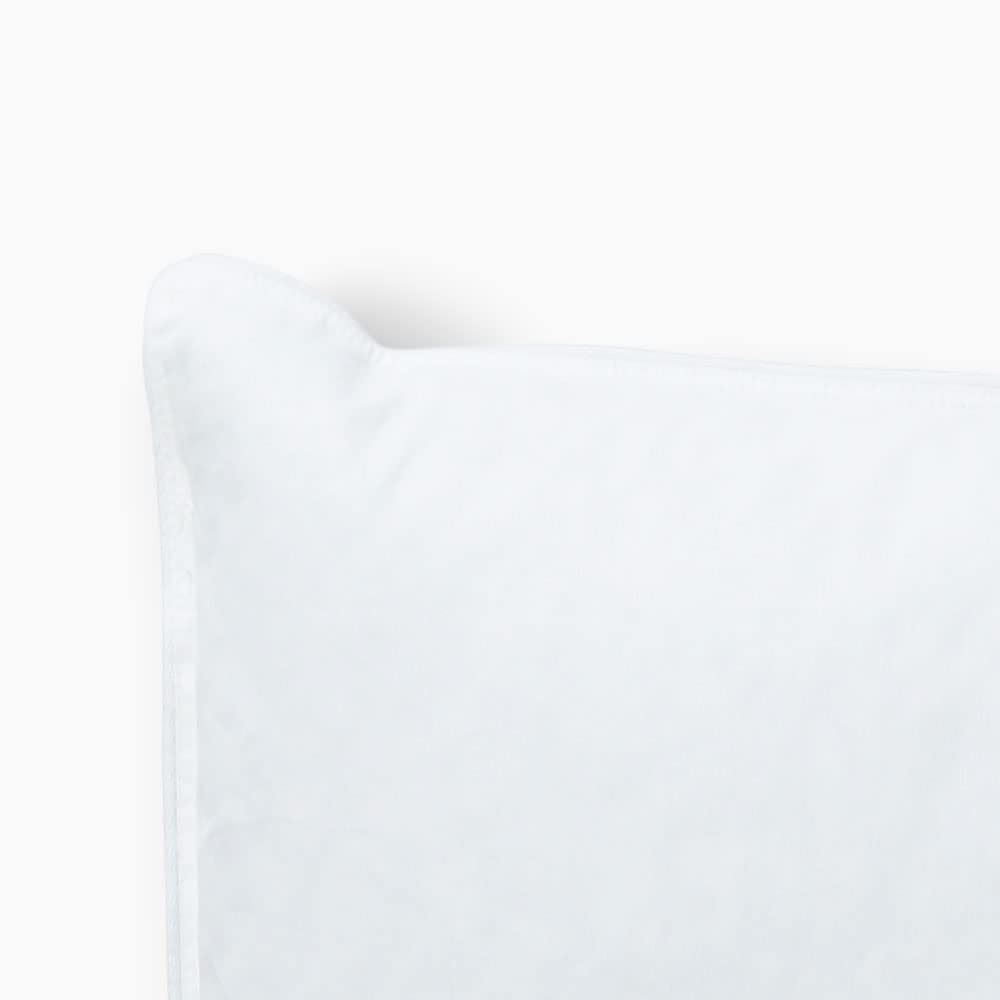 Federkissen Set Lara, Kopfkissen 80x80 cm weiß mit optimaler Stützkraft für den Kopf- und Nackenbereich, hergestellt aus Federn & Daunen, Made in Germany, 2er Set Daunenkissen