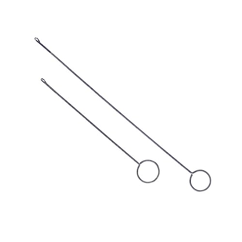 Crochets tourneurs couture GARIOUANS lot de 2 passe-lacets en fil de fer de 26,5 cm pour tricot