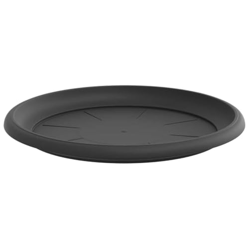 Soucoupe robuste pour pots de fleurs plastique noir résistant Ø 27