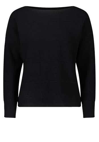 Betty Barclay Damen Feinstrickpullover kariert 48, Schwarz
