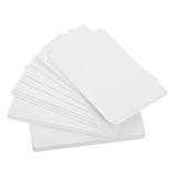 Parliky 20 Stück Weiße PVC Karten Blanko Doppelseitig Bedruckbar Beschichtet Für...