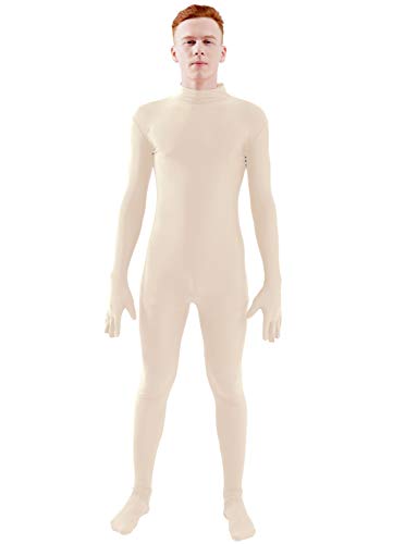 Image of Ensnovo Mens Mock Neck Full Body Unitard Spandex Zentai Suits Costumes