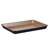 Stanley Rogers Ceramabake Gesunde Antihaft-Keramik-Backform, Ofenblech, Backen ohne PFAS, PTFE, PFOS, PFOA, Cadmium und Blei, optimal für geröstetes Gemüse, Nachos und tägliches Kochen, 32 x 23 x 3 cm