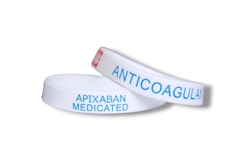 Tommy K Products 2x APIXABAN Medicated Medical Alert Wristba