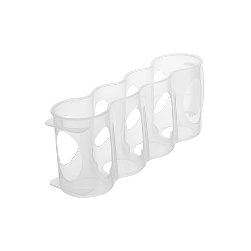 IWOWHERO 2pc Beer Bottle Organizer for Refrigerator Soda Can Holder Portable Storage Box Drinks Container