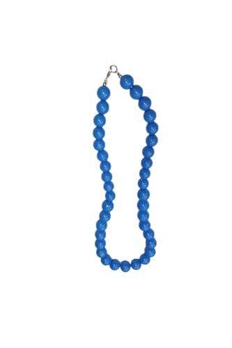 DISBACANAL Collar andaluza de perlas largo infantil - Turquesa