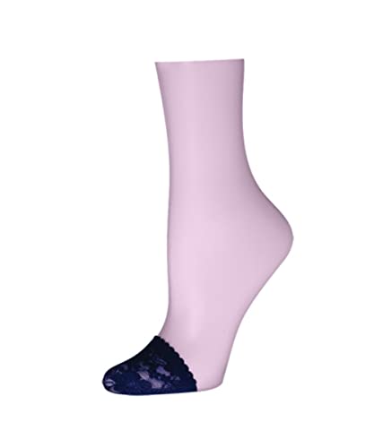 Image of MeMoi Floral Lace Toe Covers with Scalloped Edge