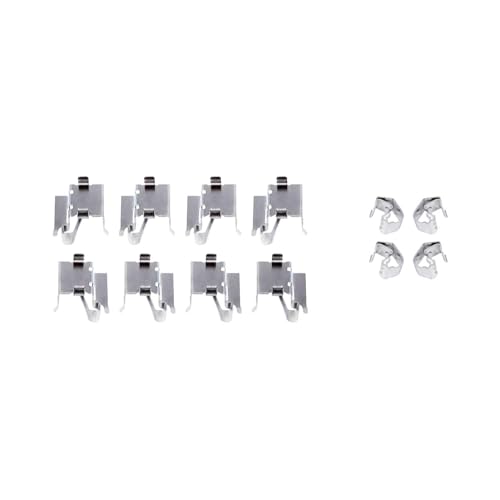 Image of Detroit Axle - Front Brake Pads for 2012-2018 Toyota Yaris [Rear Disc] | Ceramic Brake Pads w /Hardware 2013 2014 2015 2016 2017 Replacement