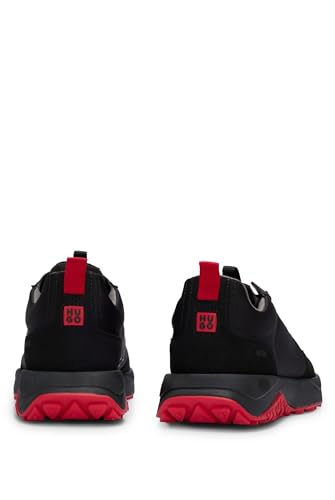 Image of HUGO Mens Running Style Mix Material Sneakers