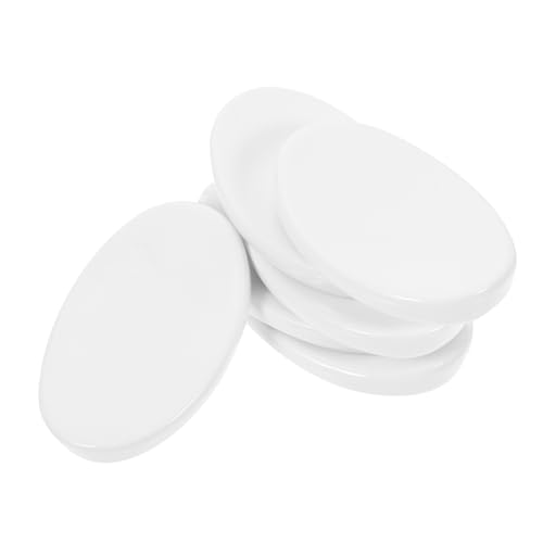 Garneck 6pcs White Fork Holder Ceramics Serving Utensils Chopsticks Rests Holder Kitchen Utensils Rack